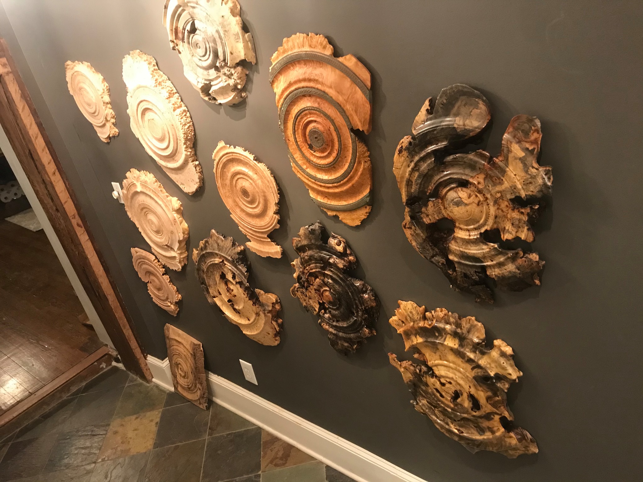 Multiple wall pieces, gallery view.
